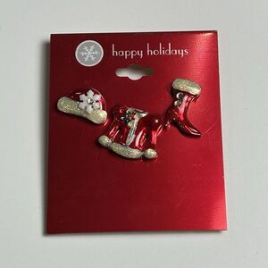 3 New Christmas Holiday jewelry PINS  BROOCH or Charm